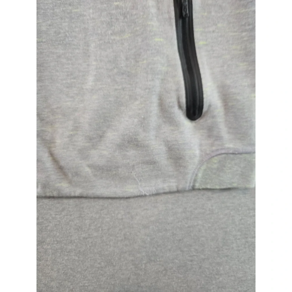 Nike Tech Hoodie Womens Small Grey Heathered Fleece Funnel Sweatshirt 642663‎